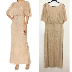 Elegant Beige Evening Gown